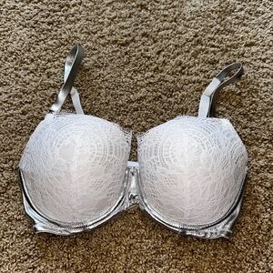 Dream Angels Bra, silver & white